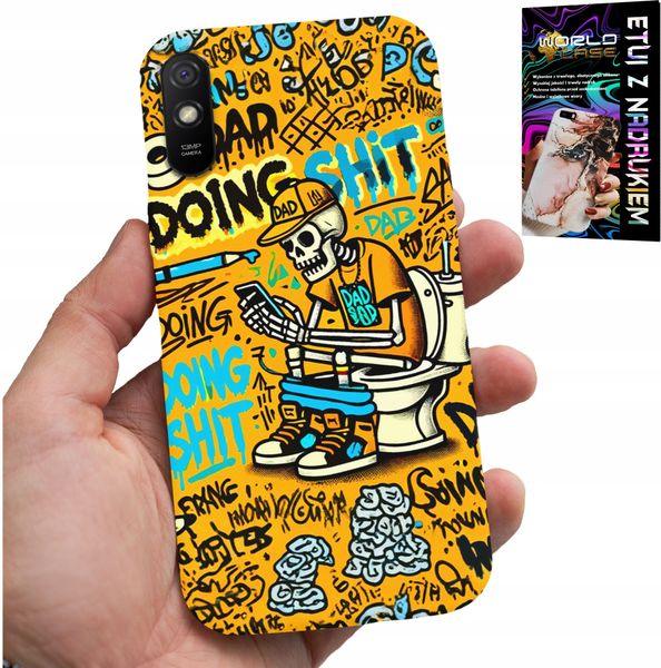 ETUI DO XIAOMI REDMI 9A - DOING SHIT KOŚCIOTRUP NA KIBLU CASE zdjęcie 1