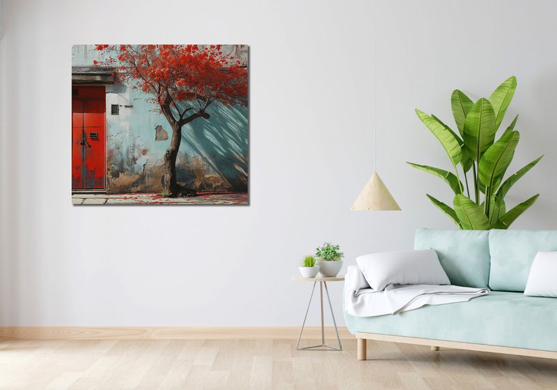 Obraz 100x90cm Widok Na Dawne zdjęcie 2