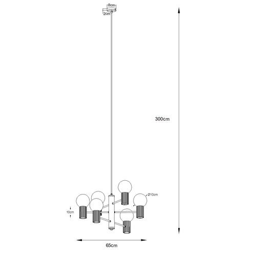 Żyrandol HALO 6 taupe na Arena.pl