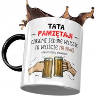 Kubek Czarny Dla Taty Ojca Na Dzień Taty Prezent Z Nadrukiem Ze Zdjęciem