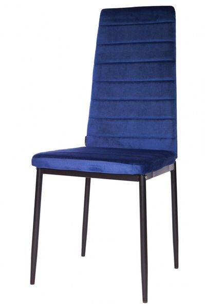 Krzesło VALVA VELVET BLUE zdjęcie 1