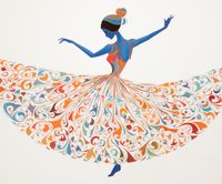 Plakat 60x50cm Wirująca Balerina