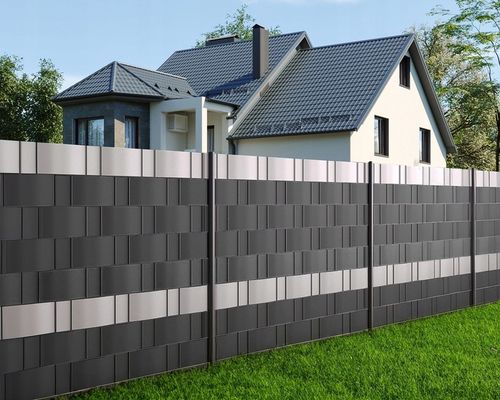TAŚMA OGRODZENIOWA OSŁONA NA OGRODZENIE PŁOT PANELOWE SZARA UV 19 x 35m na Arena.pl