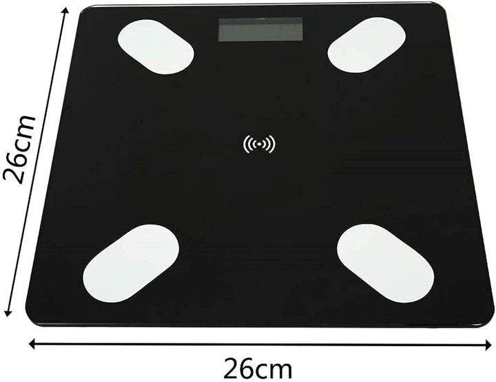 INTELIGENTNA WAGA ŁAZIENKOWA bluetooth inteligentna analityczna SMART SLIM zdjęcie 4