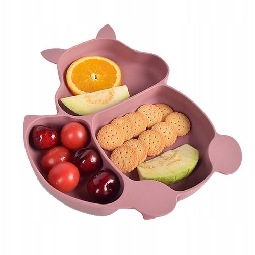 ZESTAW DO KARMIENIA NACZYŃ SILIKONOWE TALERZYK DLA NIEMOWLĄT Z PRZYSSAWKĄ na Arena.pl