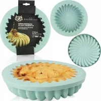 FORMA SILIKONOWA DO DESERÓW 3D OKRĄGŁA 20 x 20 CM MUS CIASTO LODY DO BABKI