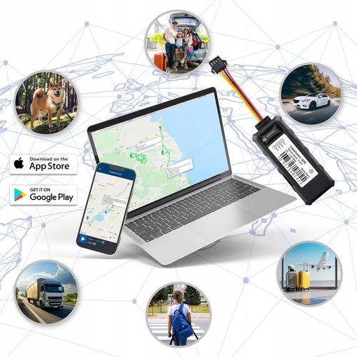 Lokalizator GPS 2G+4G BEZ ABONAMENTU ŚLEDZENIE POJAZDU ŁODZI ODCIĘCIE MK3 na Arena.pl