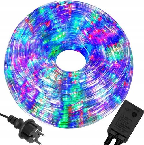 WĄŻ ŚWIETLNY ZEWNĘTRZNY 240 LED LAMPKI CHOINKOWE IP44 10m PROGRAMATOR MULTI na Arena.pl