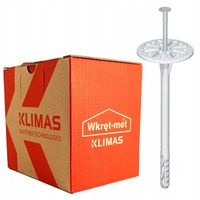 KOŁKI DO STYROPIANU WEŁNY TRZPIEŃ METALOWY 26cm 100 szt.