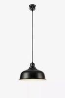 Wisząca lampa jadalniana Port nad stół czarna industrial