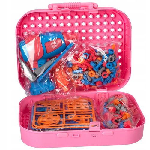 Klocki KONSTRUKCYJNE JEDNOROŻEC do skręcania 3D w walizce dla dzieci na Arena.pl