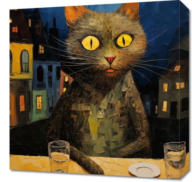 Obraz 50x50cm Nocny Obserwator zdjęcie 1