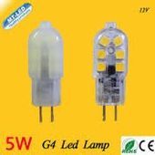 Żarówka LED GU-4 12smd 12V 5 WAT CIEPŁA DC