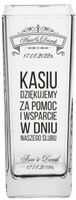 Wazon z nadrukiem podziękowanie dla świadkowej