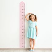 Naklejka Miarka Wzrostu Basic 233 pudrowy różowy