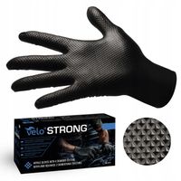 RĘKAWICE RĘKAWICZKI NITRYLOWE B. MOCNE ROBOCZE VELO STRONG GRIP -L 50SZT