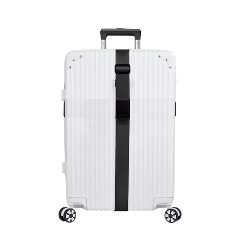 PAS DO WALIZKI ZABEZPIECZAJĄCY SPINAJĄCY BAGAŻ PODRÓŻNY POJEDYNCZY CZARNY na Arena.pl