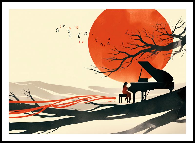 Plakat 84,1x59,4cm Pianistka zdjęcie 3