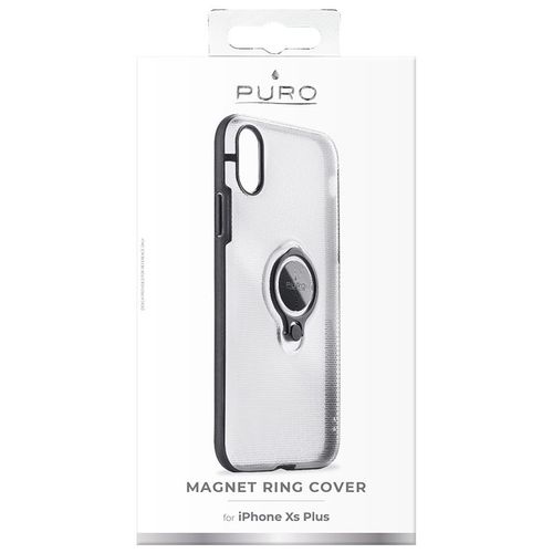 PURO MAGNET RING COVER iPhone XS Max - TRANSPARENT na Arena.pl