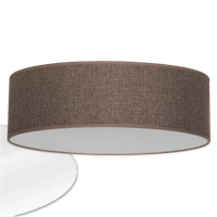 Lampa sufitowa plafon natynkowy oprawa abażur klosz brązowy 40 cm