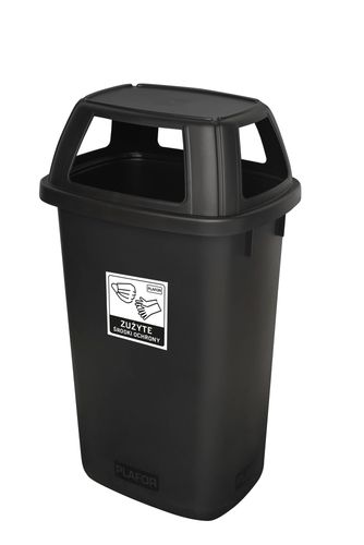 Kosz do segregacji BIGBIN 90L czarny na Arena.pl
