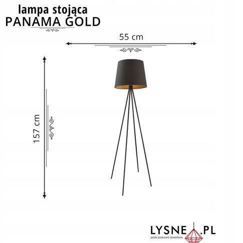 Lampa podłogowa stojąca PANAMA GOLD na Arena.pl
