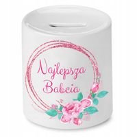 Skarbonka Dla Babci Najlepsza Babcia Prezent Z Nadrukiem Ze Zdjęciem