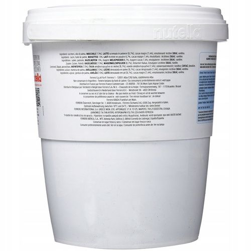 Krem czekoladowy NUTELLA do smarowania z orzechami laskowymi i kakao 3 kg na Arena.pl