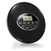 Przenośny Odtwarzacz CD LCD Q60 Czarny + Słuchawki