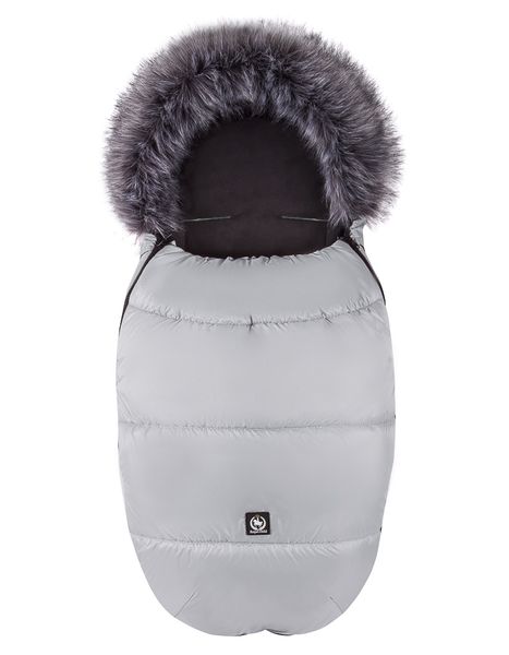 Śpiworek zimowy do wózka szary mat zdjęcie 2