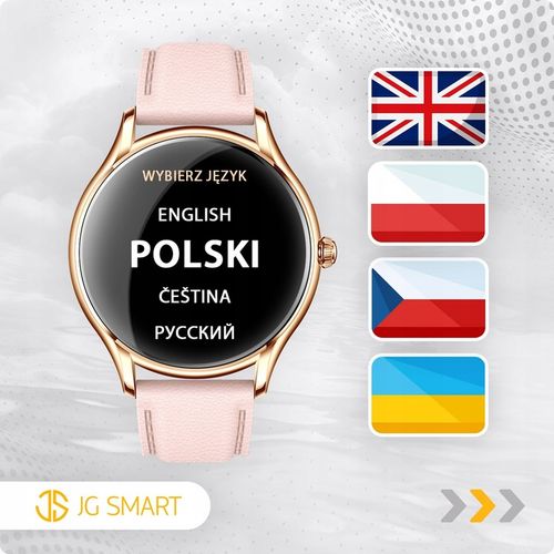 SMARTWATCH DAMSKI ZEGAREK PL MENU POWIADOMIENIA ROZMOWY SMART WATCH 4 PASKI na Arena.pl