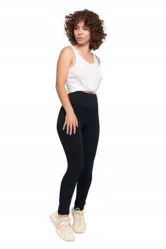 LEGGINSY DAMSKIE GETRY Z WYSOKIM STANEM LEGINSY MORAJ CZARNE KRYJĄCE L/XL na Arena.pl