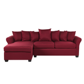 Narożnik prawostronny ciemnoczerwony VIKNA