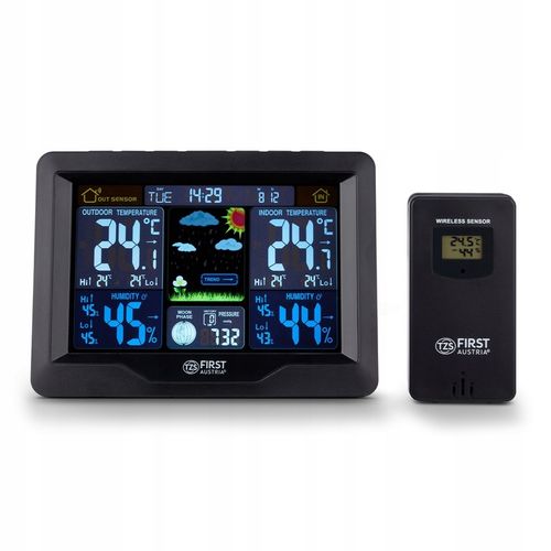 Bezprzewodowa stacja pogody ZEGAR HIGROMETR first austria na Arena.pl