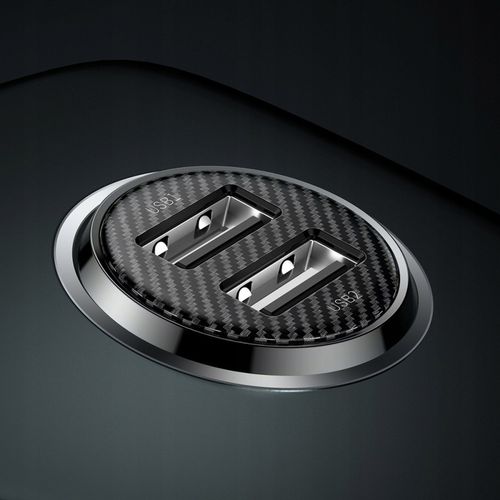 Baseusz Mini Ładowarka Samochodowa, Szybka 2xUSB, Kompaktowa na Arena.pl