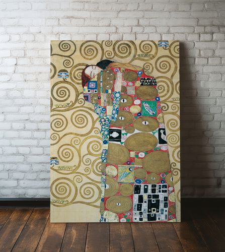 Obraz na płótnie gustav klimt abstrakcja fulfillment 80x120 cm na Arena.pl