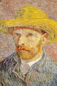 Plakat 61x91,5cm Self-Portrait with a Straw Hat, Van Gogh Vintage