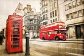 FOTOTAPETA BUS BUDKA TELEFONICZNA ULICA 260x180