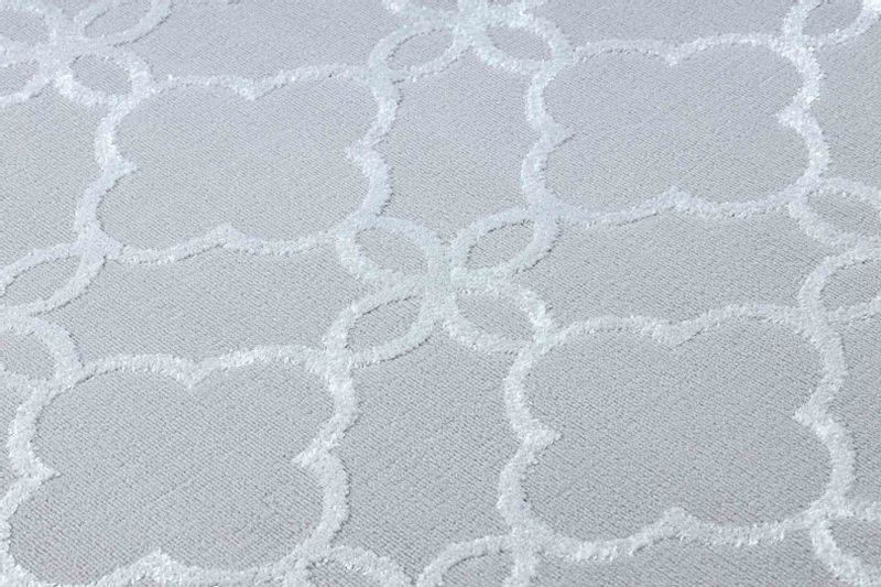 RUG/LU/TREX/CLOVER/GREY+WHITE/80x150 zdjęcie 3