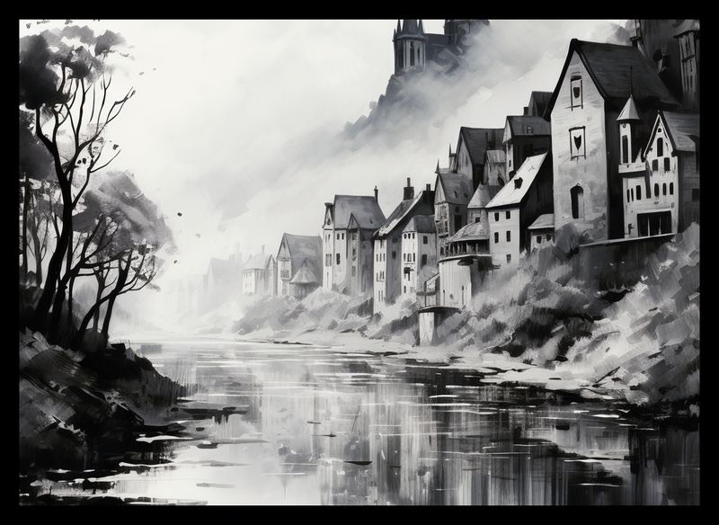 Plakat 35x25cm Mglisty Refleks zdjęcie 2