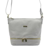 Miejska Skórzana pojemna damska listonoszka torebka na ramię MiaMore