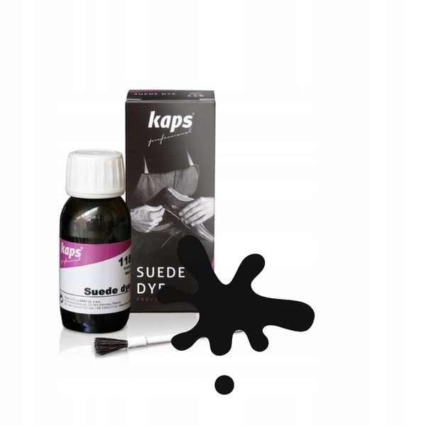 SUEDE DYE 50 ML CZARNY - KAPS PROFESSIONAL zdjęcie 1
