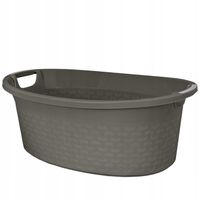 BRANQ Duża miska plastikowa na pranie 60L Wanienka 79cm szara