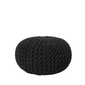 Puf 40 x 25 cm czarny CONRAD