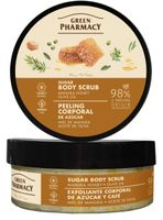 GREEN PHARMACY Peeling cukrowy do ciała Miód manuka i Oliwa z oliwek 200 ml