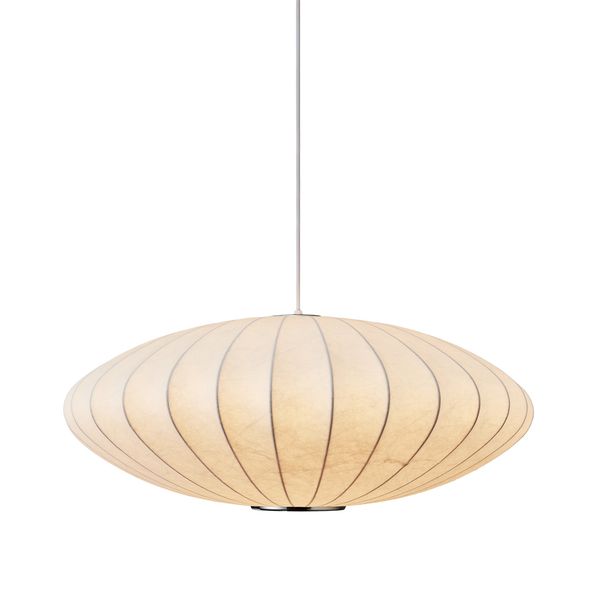 Lampa wisząca SILK FLAT biała 50 cm zdjęcie 3
