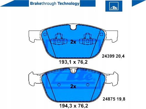 KLOCKI HAM PRZOD VOLVO XC60 08- ATE na Arena.pl