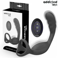 addicted toys model 8435565959890 - podwojny pierścień z pilotem i wibracją