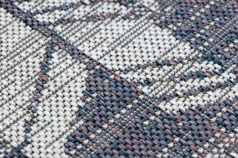 RUG/LU/VINEA/CHEVRON/CREAM+BLUE/140x190 zdjęcie 5