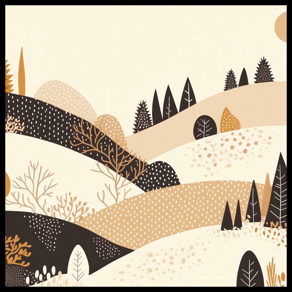 Plakat 80x80cm Jesień w Wzgórzach zdjęcie 2